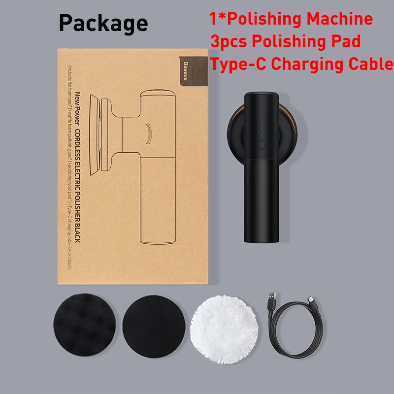 Baseus Car Polisher Machine  Wireless Cordless Waxing and Polishing Tool with Adjustable Speed