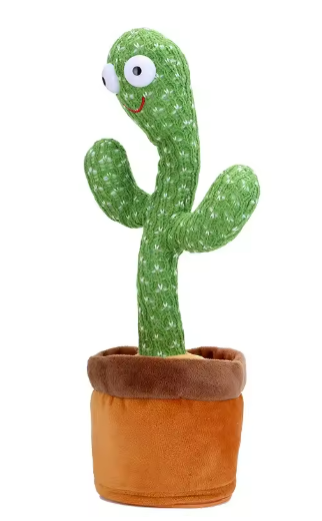 1pc Dancing Cactus Toy,Repeat Talking ,Song Speaker Wriggle Dancing Sing Talk, Plushie Stuffed ,Interaction and Decoration