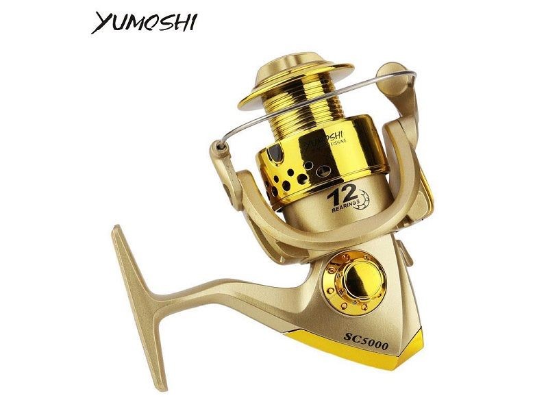 Yumoshi SC1000-7000 Fishing Reel Bearing Gear Ratio Spinning Tackle