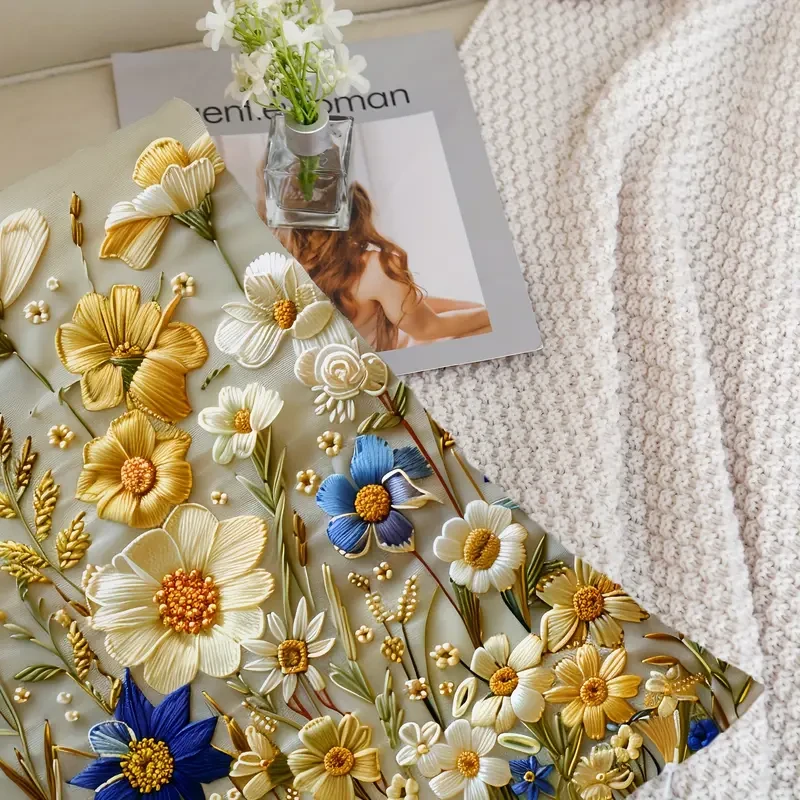 Tranquil Decor Ultra-Soft Floral Pillowcase  Stylish and Comfortable Home Accent