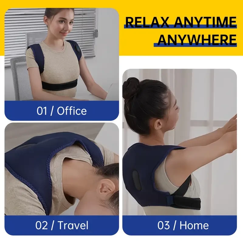Multi-Functional Heating Back and Shoulder Massager - Posture Corrector