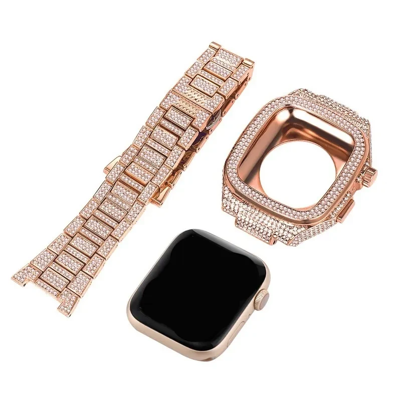 Geometric Pattern Metal Fashion Smart Watch Strap