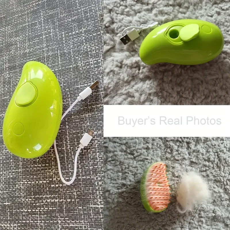 Self-Cleaning Steam Cat Brush  Pet Hair Removal Comb for Cats and Dogs