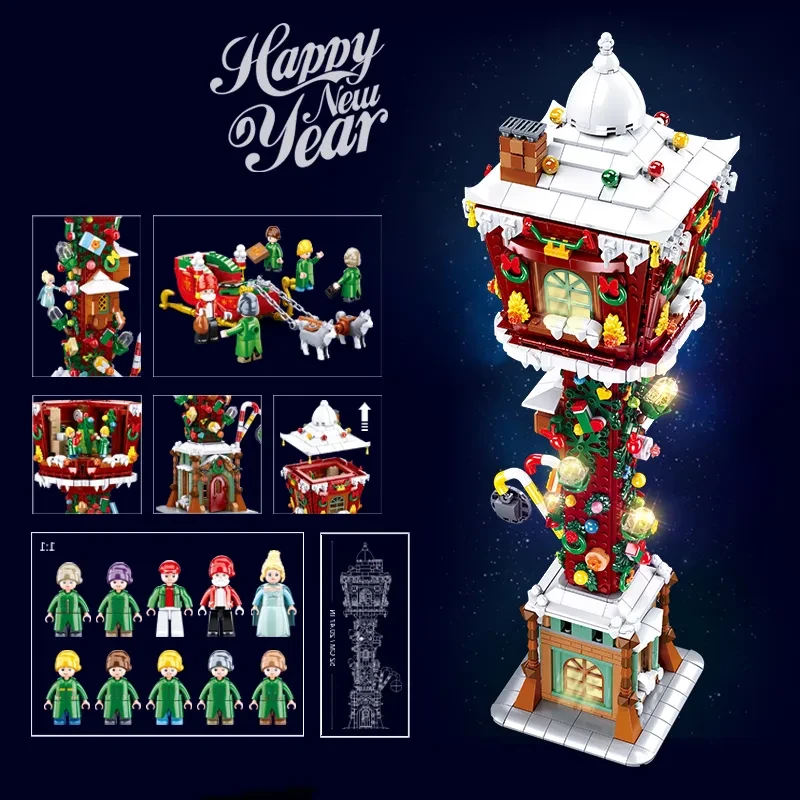 Nordic Street Light Hut Gift Assembly Toys