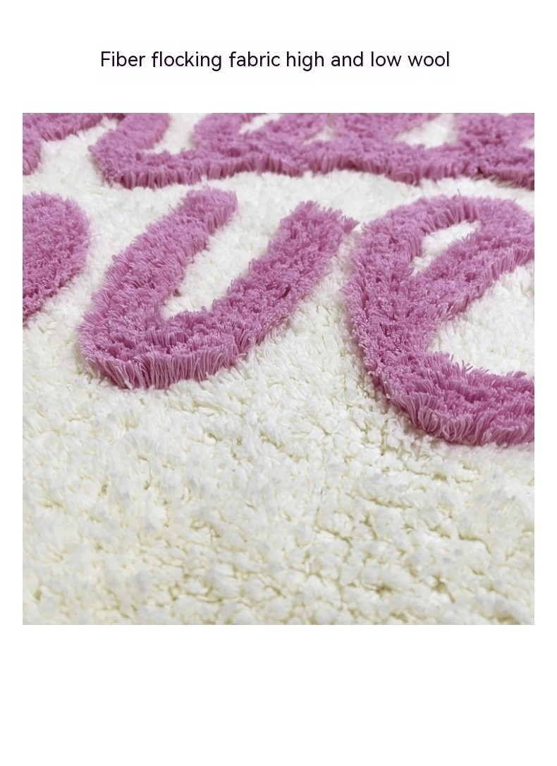 Round Carpet Bedroom Tufted Cotton