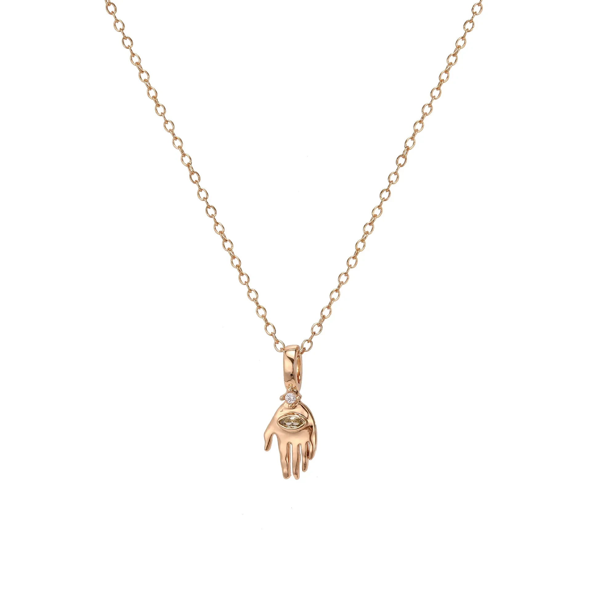 Zircon Necklace Vacuum Plating Color Retention