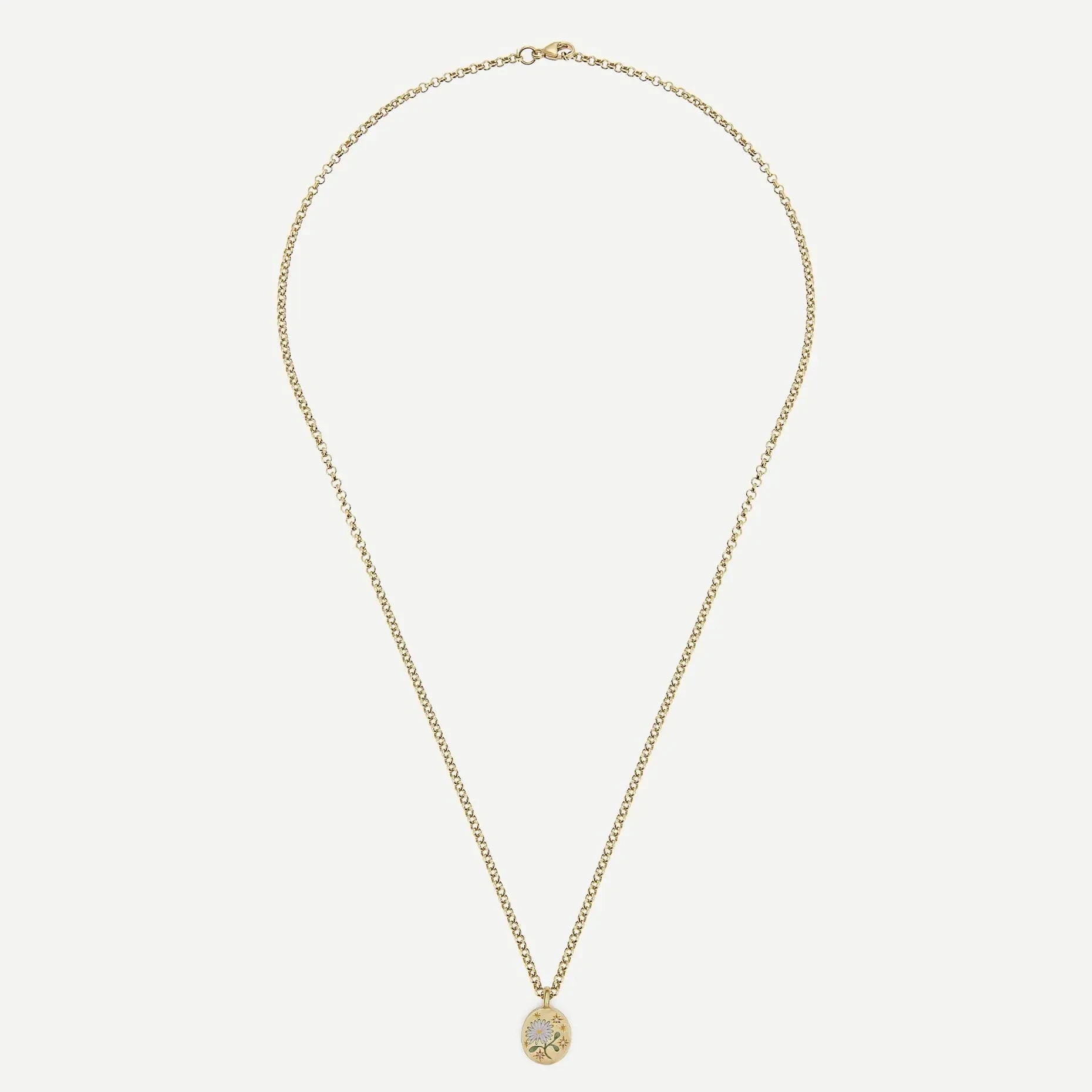 Flower Rose Light Luxury Color Retaining Necklace