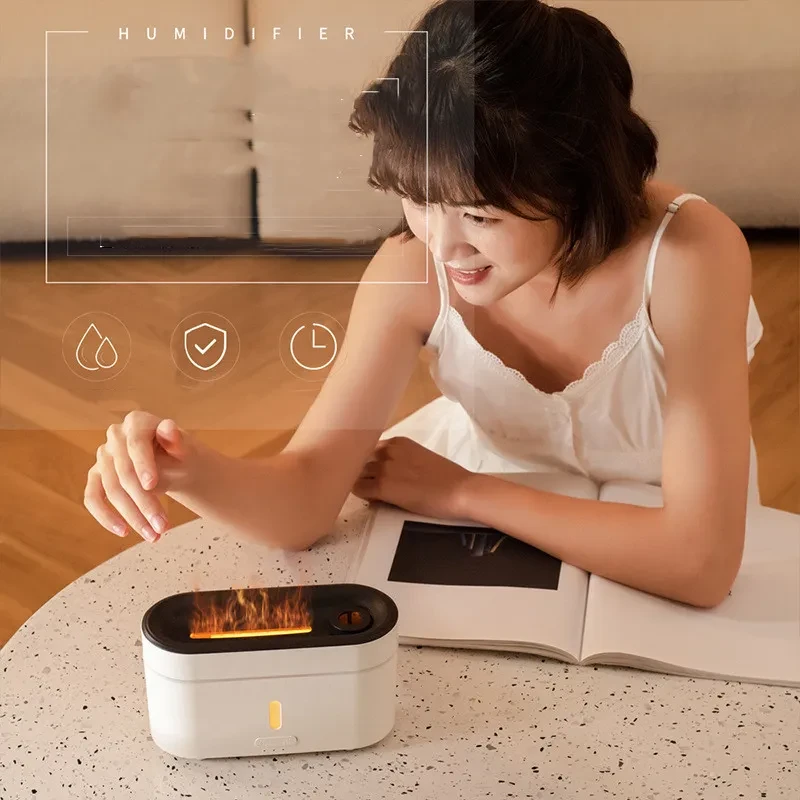 Flame Lamp Humidifier Aromatherapy Machine Household