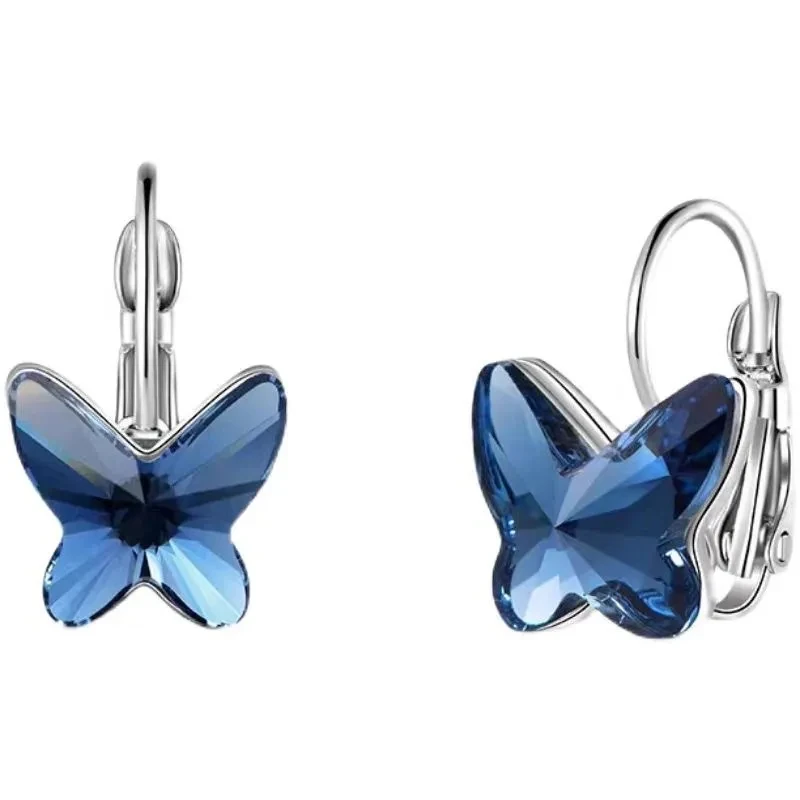 Shining Zircon Popular Fashion Butterfly Studs