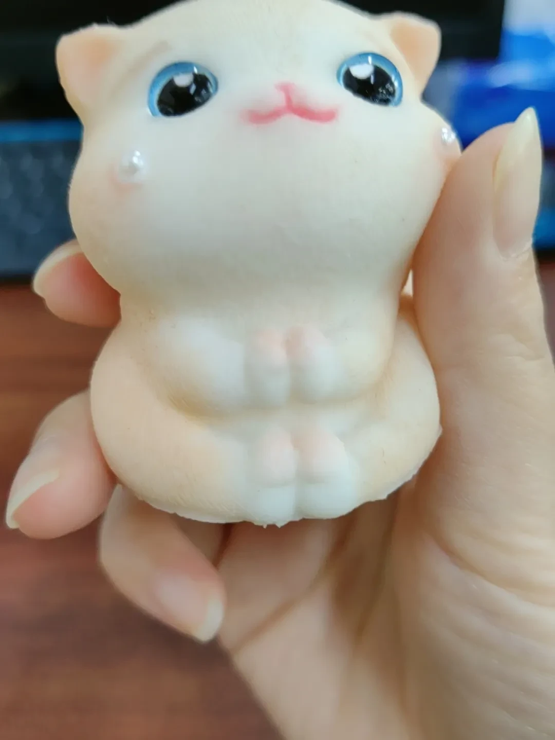 Simulation Cat Squeezing Toy Silicone Pressure Reduction Toy