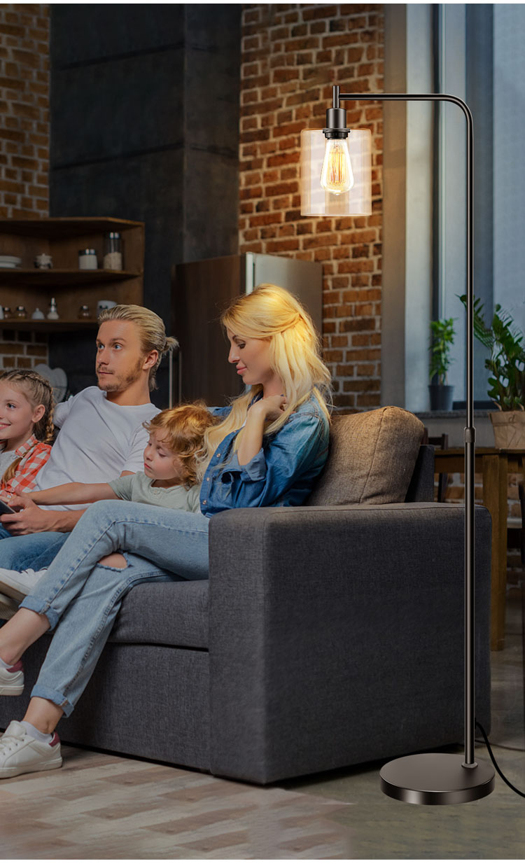 Floor Lamp In Living Room And Bedroom