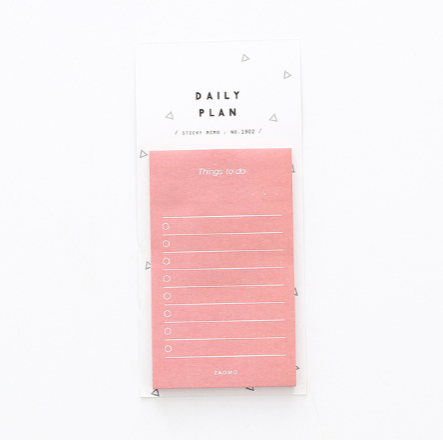 Schedule planning notes