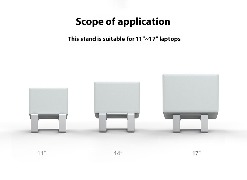 Laptop Aluminum Alloy Base Plate Desktop Riser