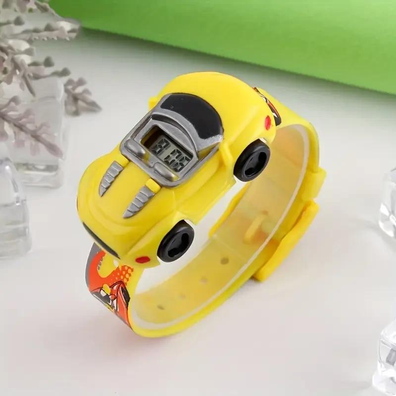 SKMEI Cartoon Car-Shaped Kids Digital Watch