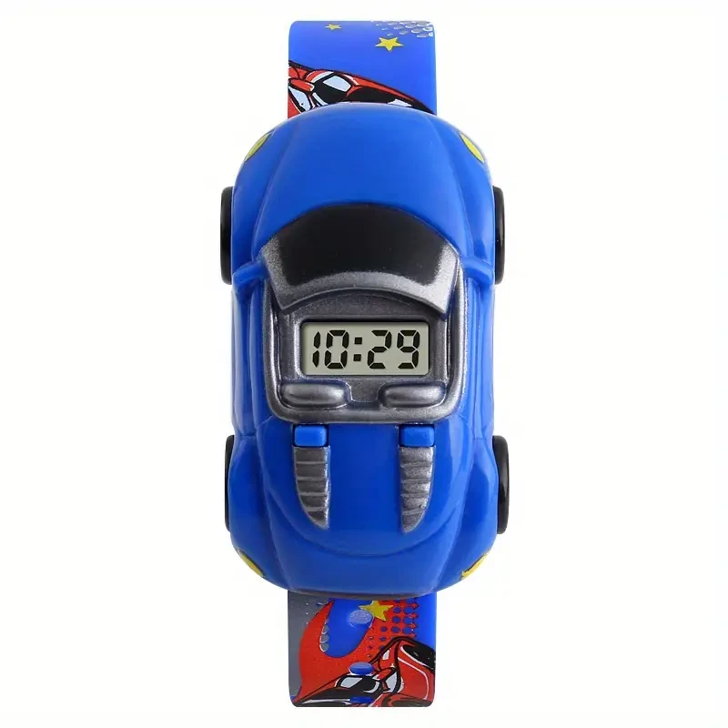 SKMEI Cartoon Car-Shaped Kids Digital Watch