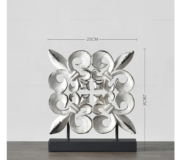 North European-American Country Desktop Decoration Solid Wood Hand-carved Totem Art Wood Carving Ornaments