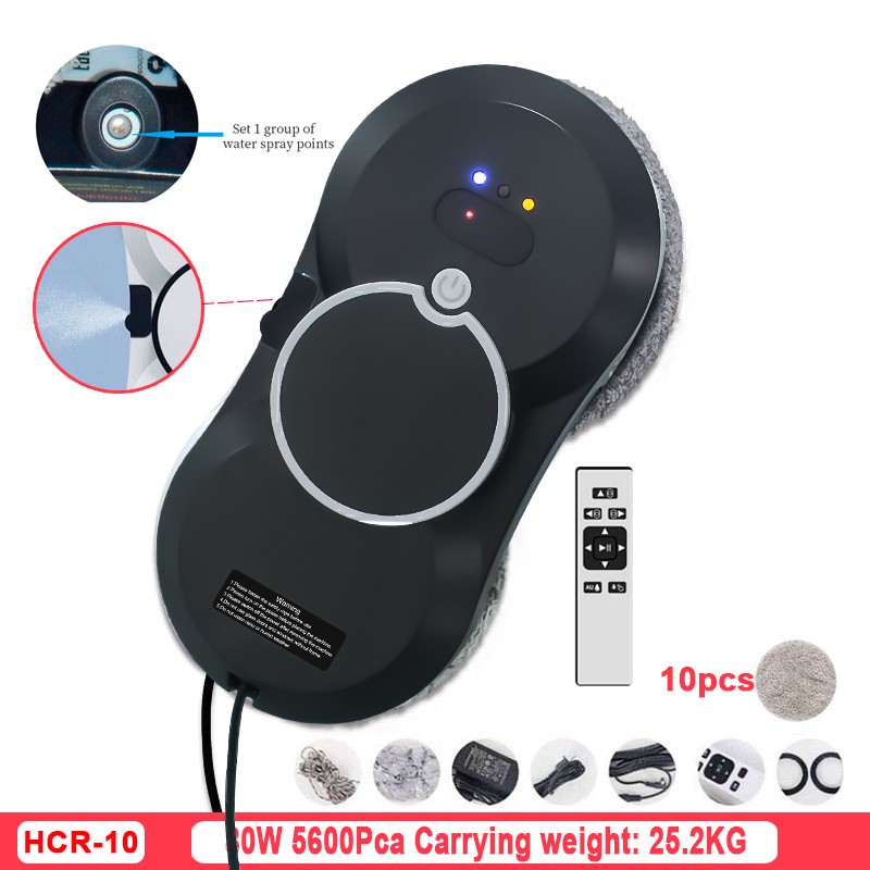 Water Spray Window Cleaning Robot - Intelligent High-Rise Double-Sided Brushless Motor Glass Cleaner