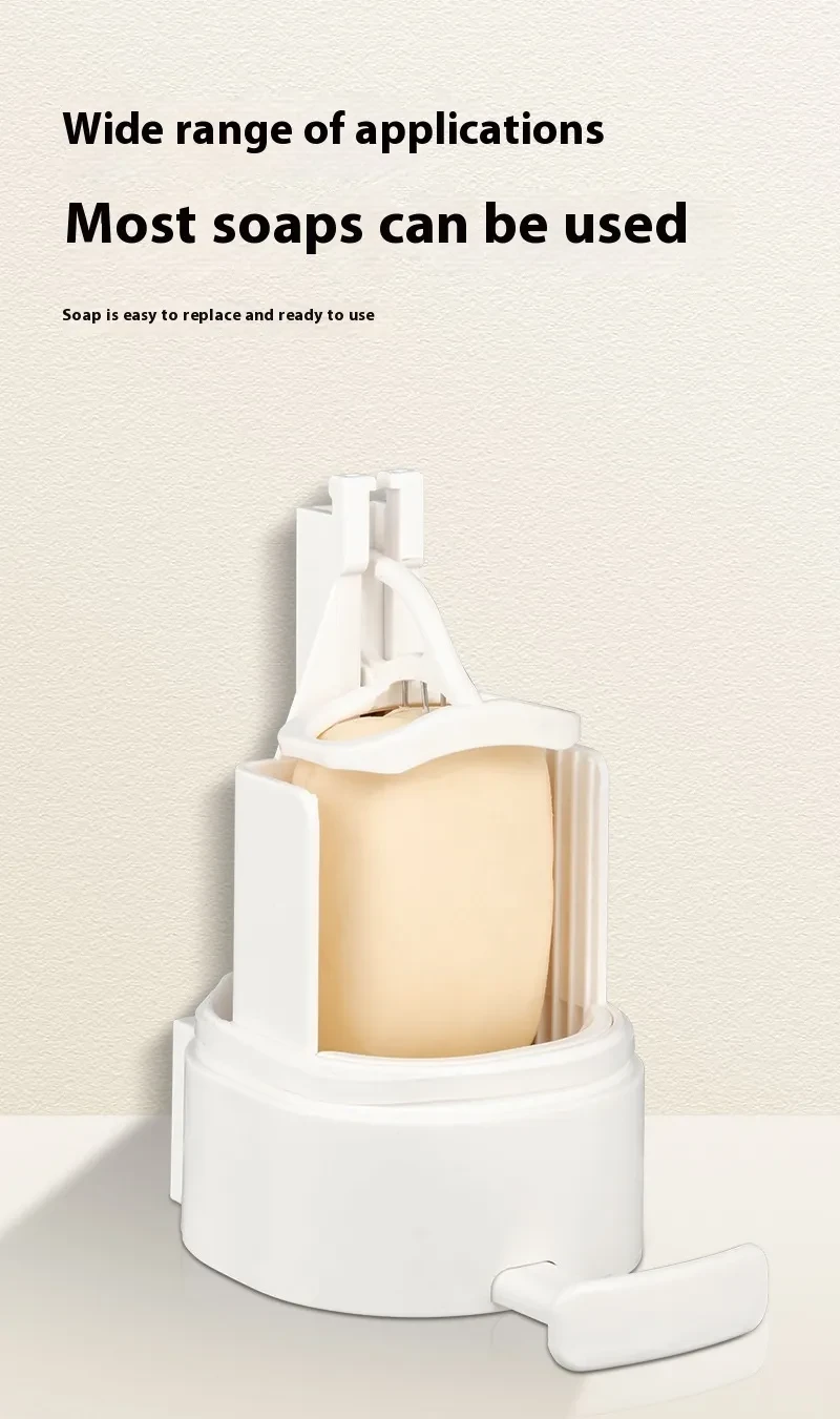 Soap Grinder Dispenser Soap Box Wall Mounted Dry Organizer Box Soap Powder Grinding Box For Restaurant Kitchen Office Gyms Hotel