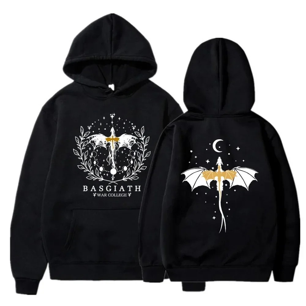 Basgiath War College Cotton Hoodies  Fourth Wing Printed Graphic Sweatshirt