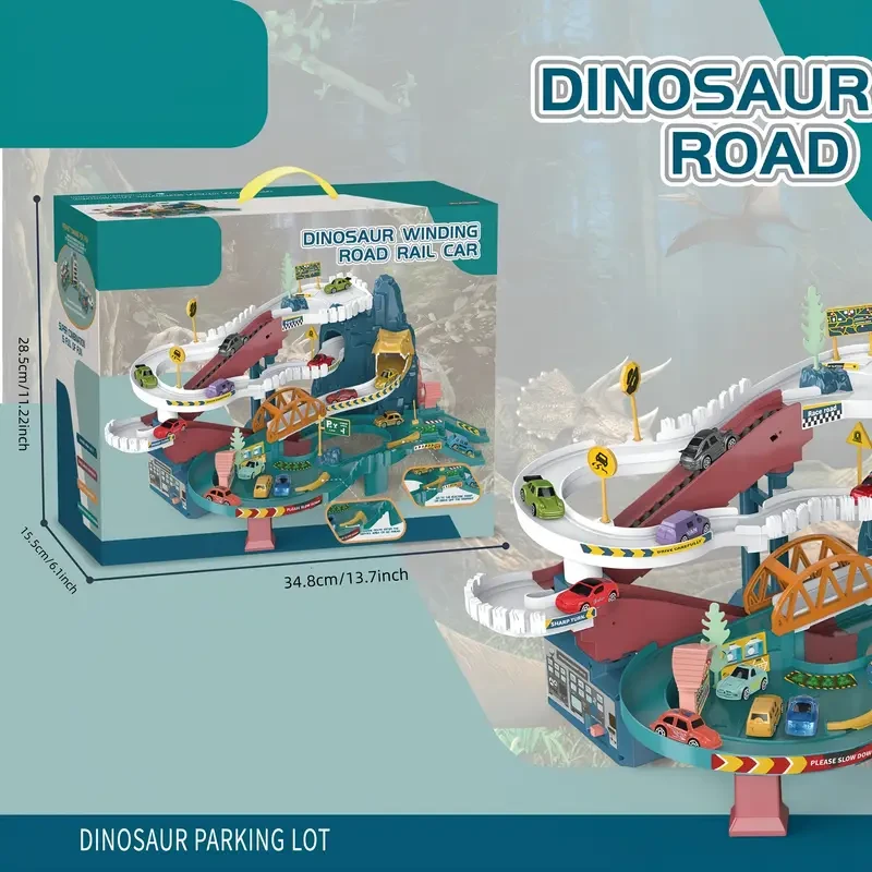 Dinosaur Racing Track Toy Set