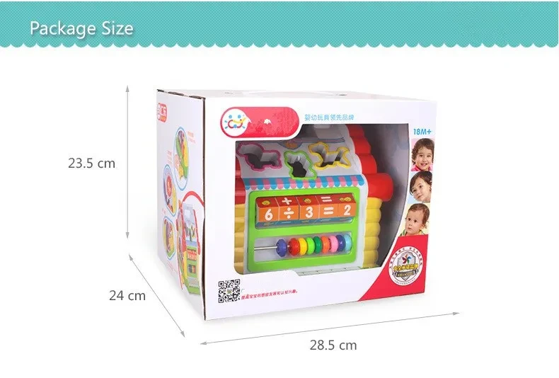 Fun House Infant Multifunctional Game Table Puzzle Building Block Toys