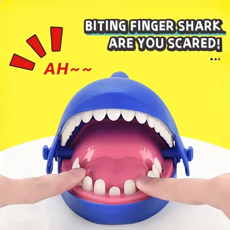 Blue Shark Finger Bite Game Toy