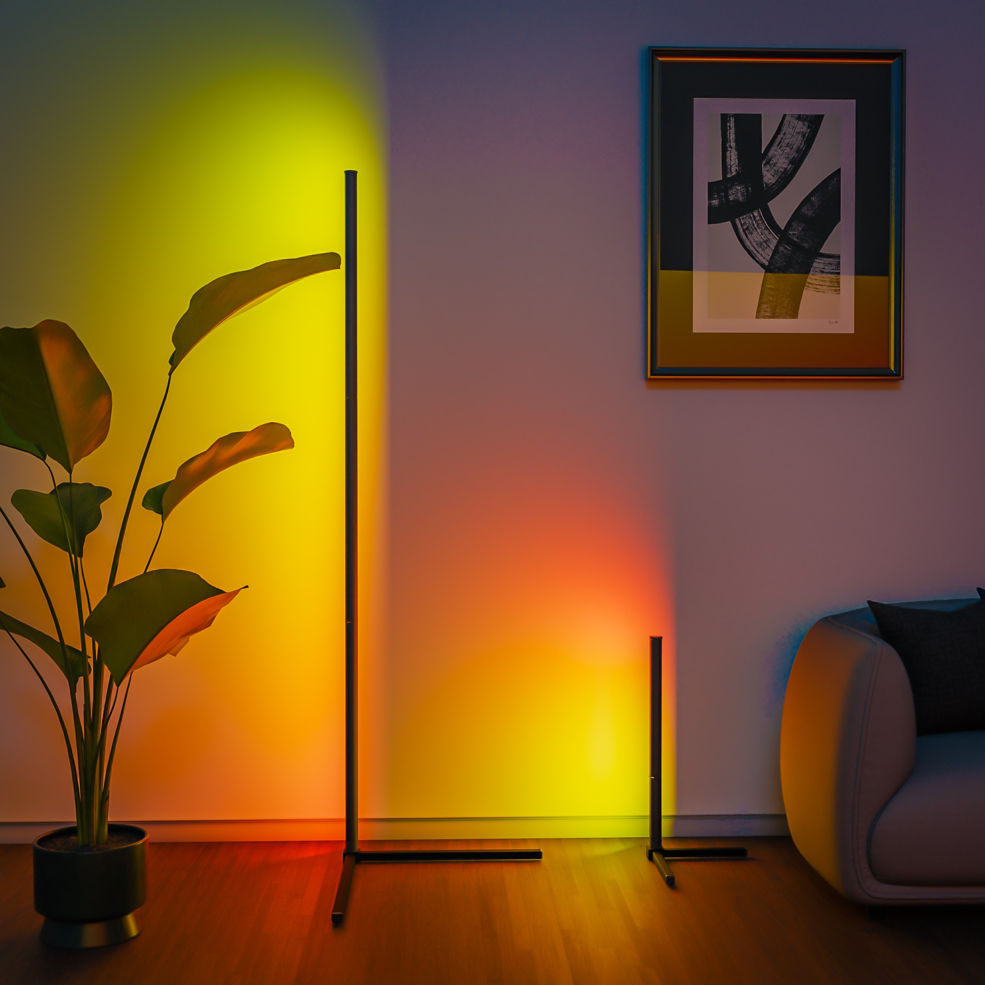 Smart RGB Dream Color Floor Lamp - Music Sync with APP & Remote Control
