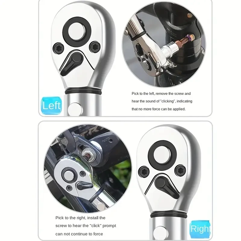 15-Piece Adjustable Torque Wrench Set, 2-24Nm