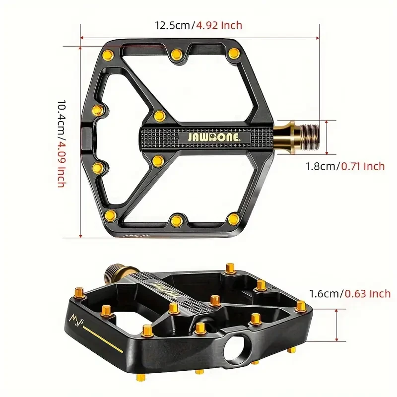 9/16" Aluminum Lightweight Jawbone MTB Bike Pedals