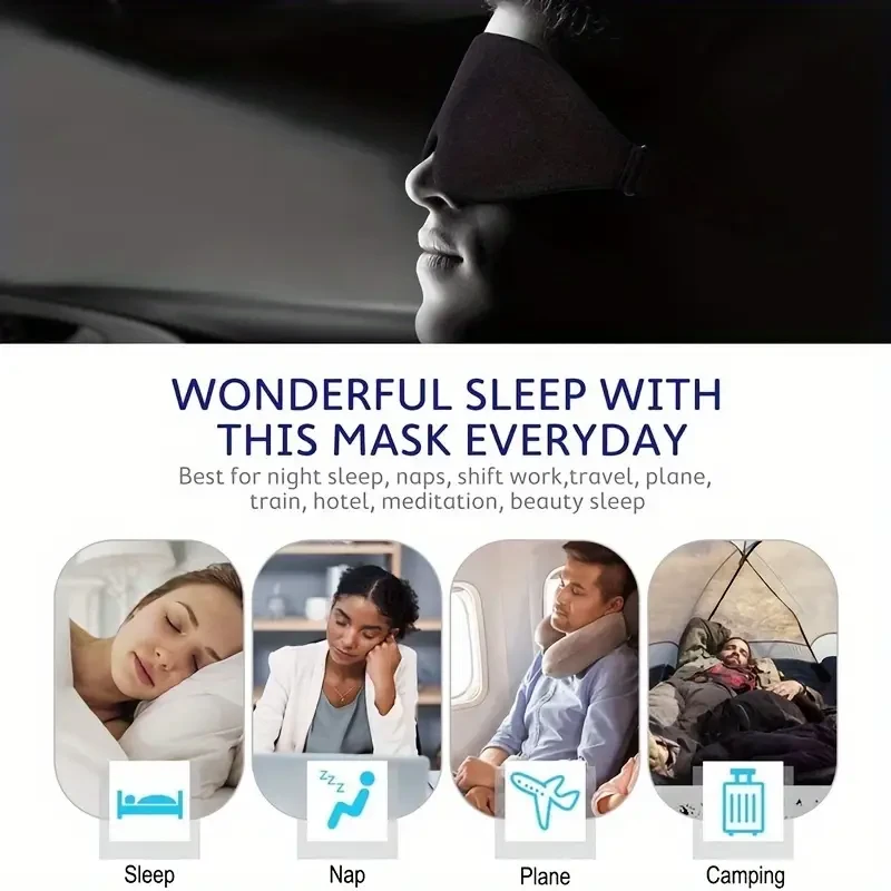 3D Contour Cup Sleep Mask,