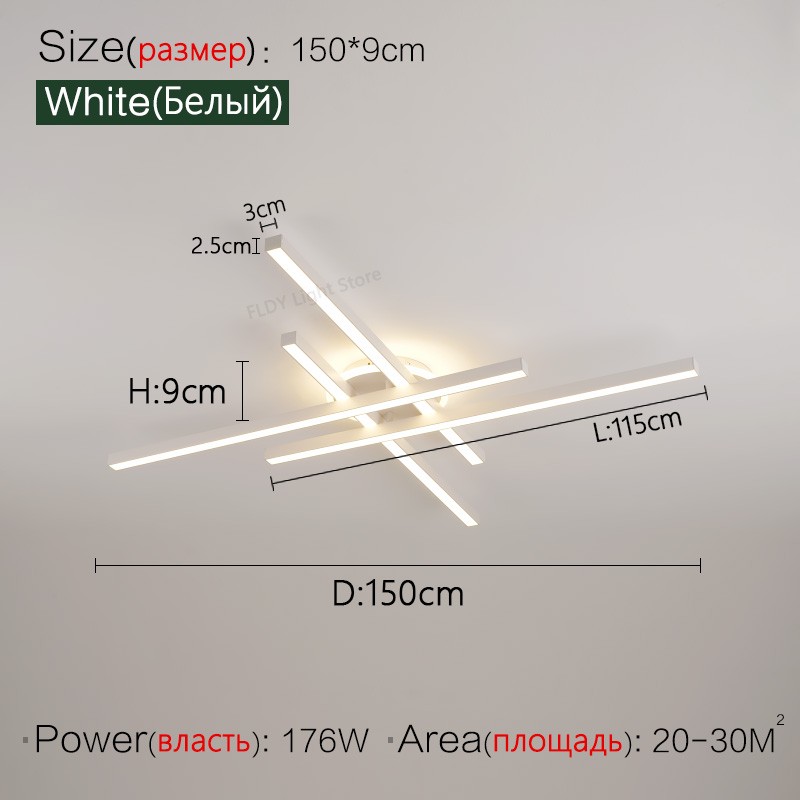 2024 Nordic Modern LED Ceiling Lamp - Living Room, Dining Room, Bedroom Chandelier