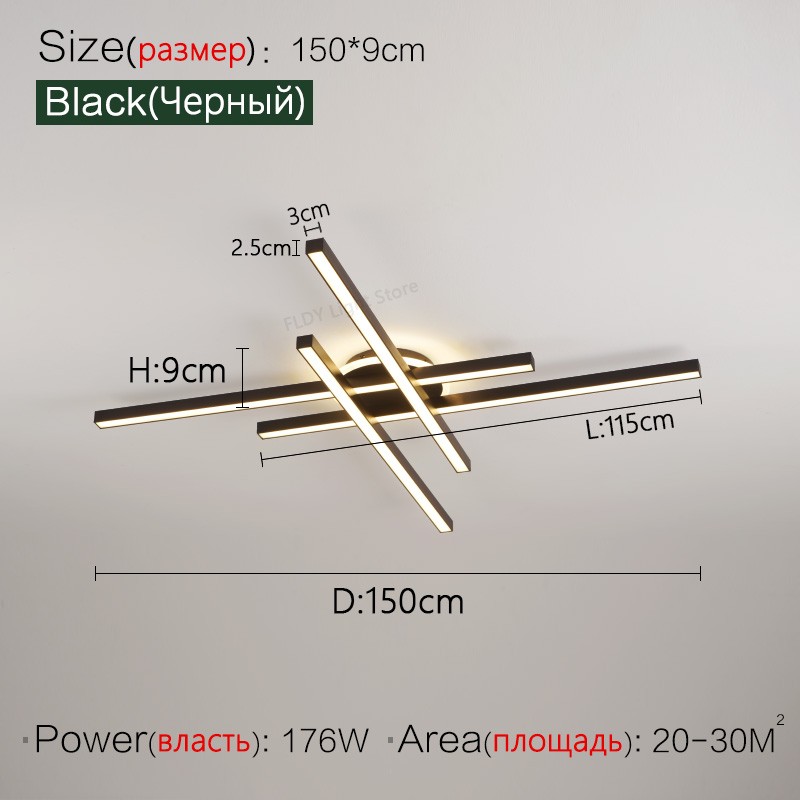 2024 Nordic Modern LED Ceiling Lamp - Living Room, Dining Room, Bedroom Chandelier