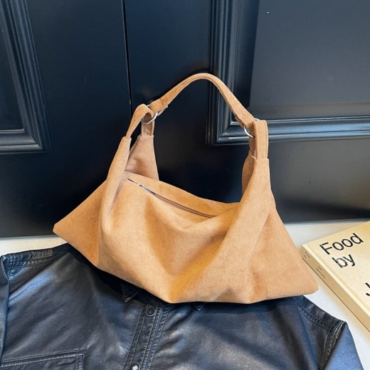 Pu Fabric Portable Shoulder Bag Versatile Simple Messenger Bag