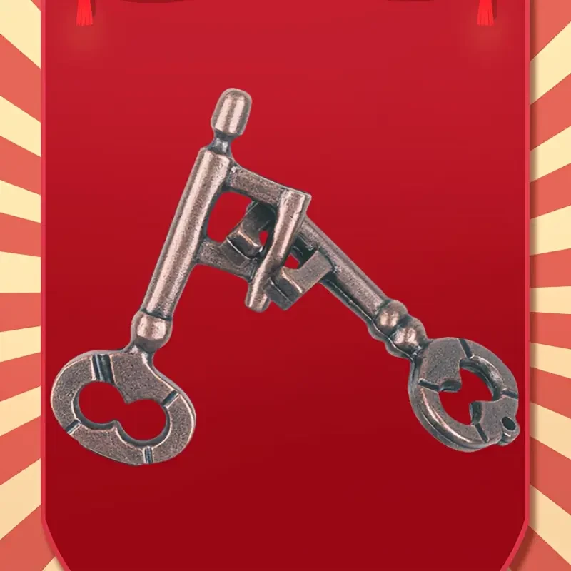 3pcs Iron Puzzle Set, High Difficulty Challenge Luban Lock, Brain Teaser Office Stress Relief Toy