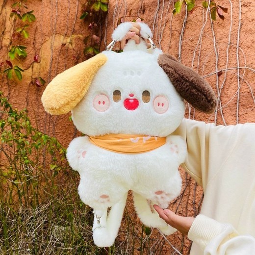 Soft And Adorable Pastoral Puppy Backpack Cartoon Bag Doll Japanese Children Plush