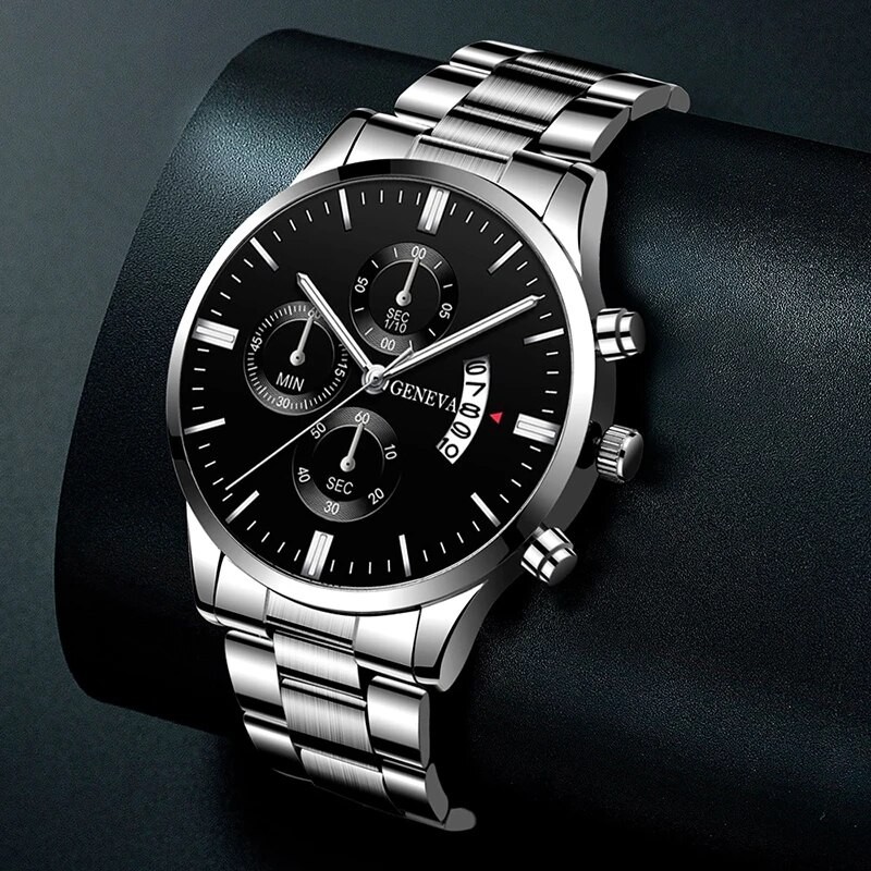 Fashion Mens Stainless Steel Quartz Watch
