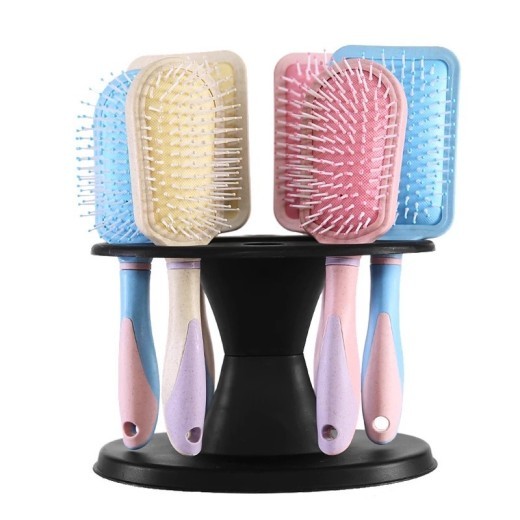 Barber Shop Hairdressing Tools Plastic Hair Roller Comb Storage Rack