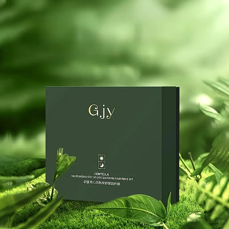 Suit/Toner + Essence + Moisturizer + Moisturizing Cream Snow for Lotus Stay Up Late Four-piece Set Hydrating Skin Care Set Water Cream Skin Care Set Gift Box Birthday Gift Christmas Gift Thanksgiving Gift Valentine's Day Gift