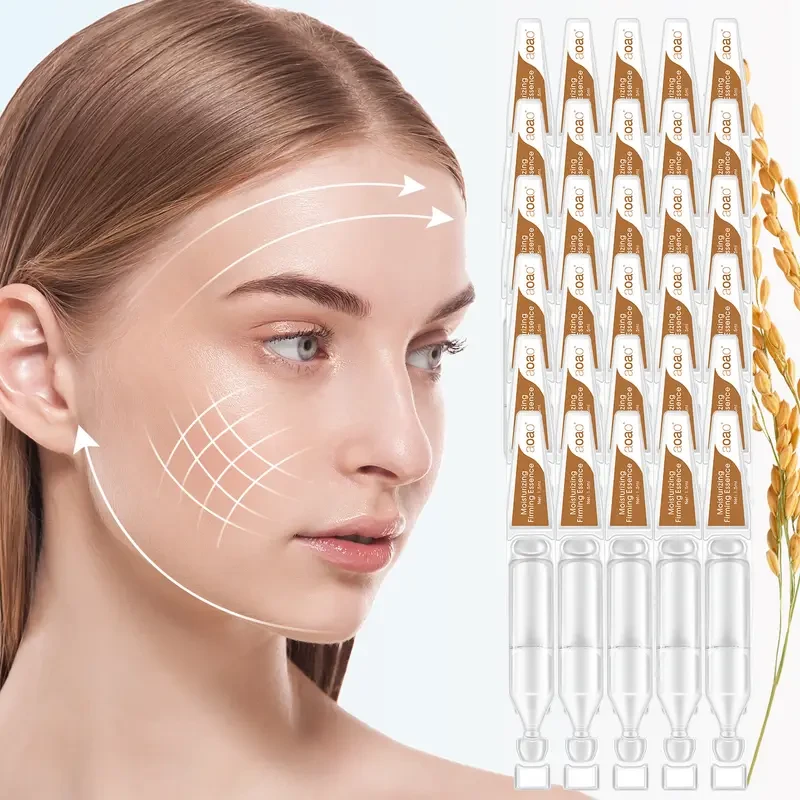 Rice Ceramide Moisturizing Essence Kit with Hyaluronic Acid, Citric Acid, Vitamin E, Glycerin - Glycerin-Enriched for All Skin Types - Nourishing & Hydrating Skincare Gift Set for Women