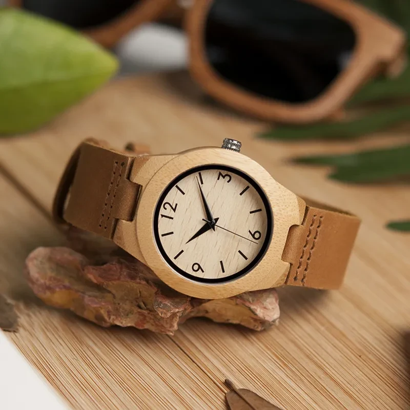Wooden Watch Couple Bamboo