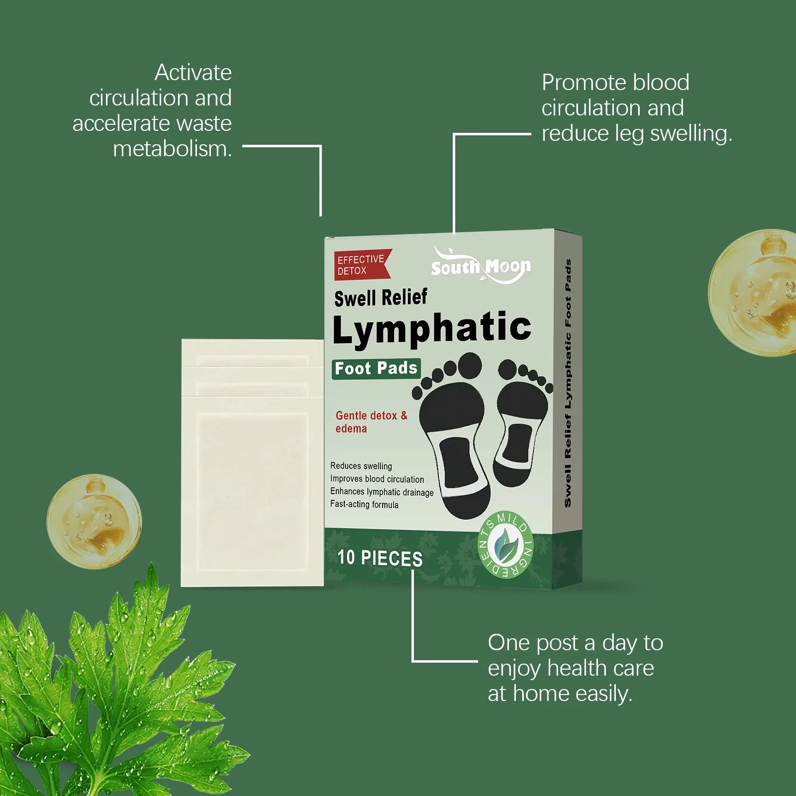 Body Relief Discomfort Daily Foot Cleaning Massage Care Foot Patch