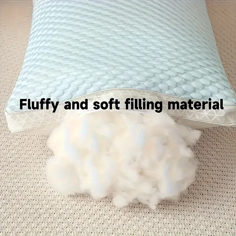 2pcs Blue Contemporary Tofu Pillows, Cooling Breathable, Machine Washable, Space Themed, Multi-Purpose, Polyester Cover, 200-250g Fabric, for Home, Bedroom, Hotel - Perfect Holiday Gift, Christmas Present