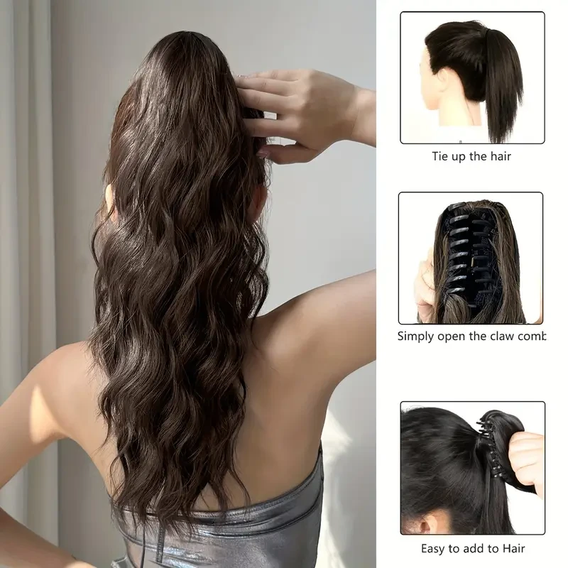 20-inch Claw Clip Ponytail Hairpiece