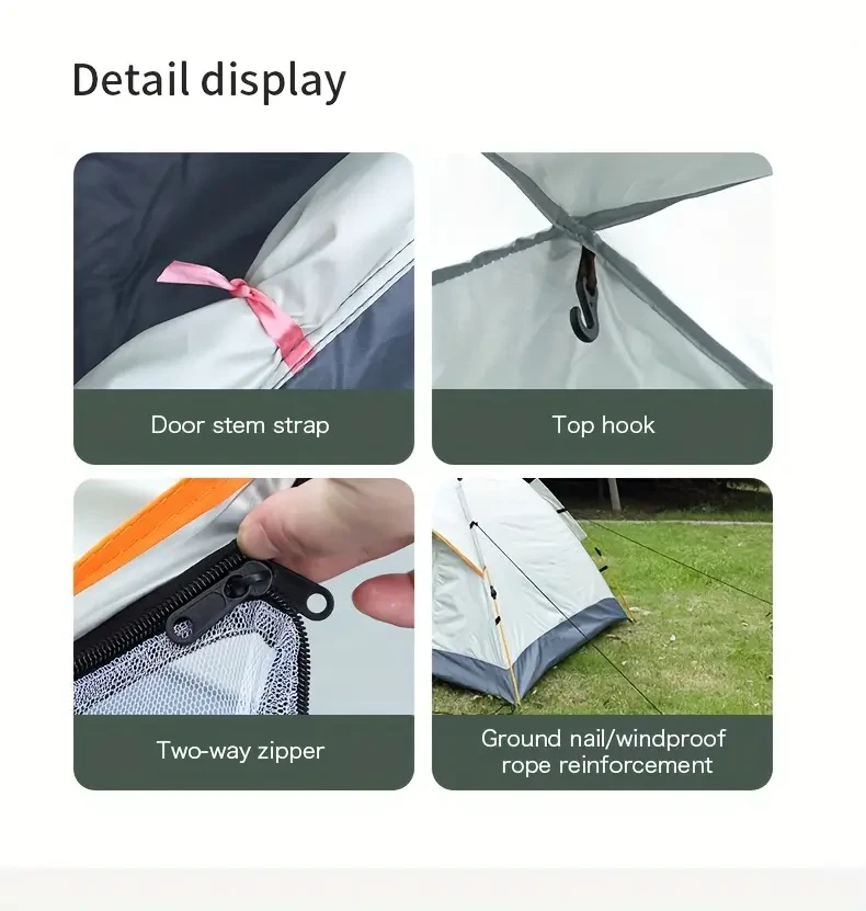 Portable Automatic Quick-opening Tent, Family Camping Tent, Outdoor Hiking Tent Christmas Gift