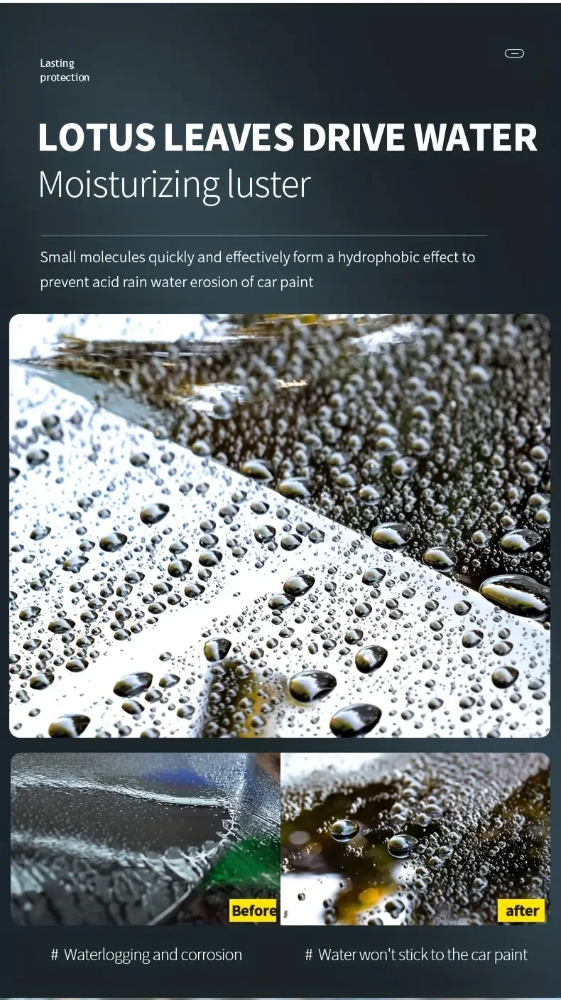 MAGIC GEM Nano Ceramic Car Coating - Hydrophobic Paint Protection Spray, Auto Detailing Wax & Sealant