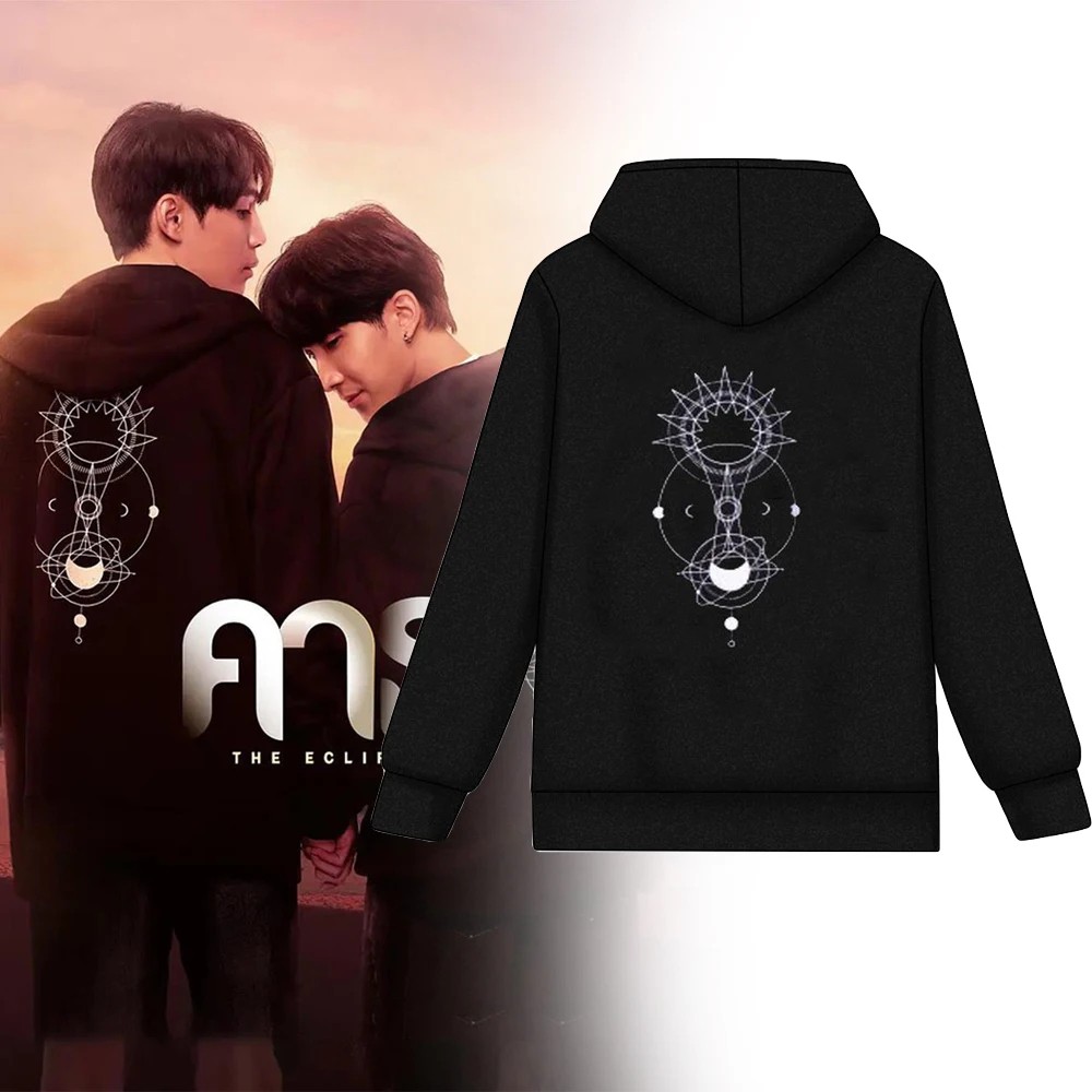 TV Series  The Eclipse First Khaotung Cosplay Black Hoodie
