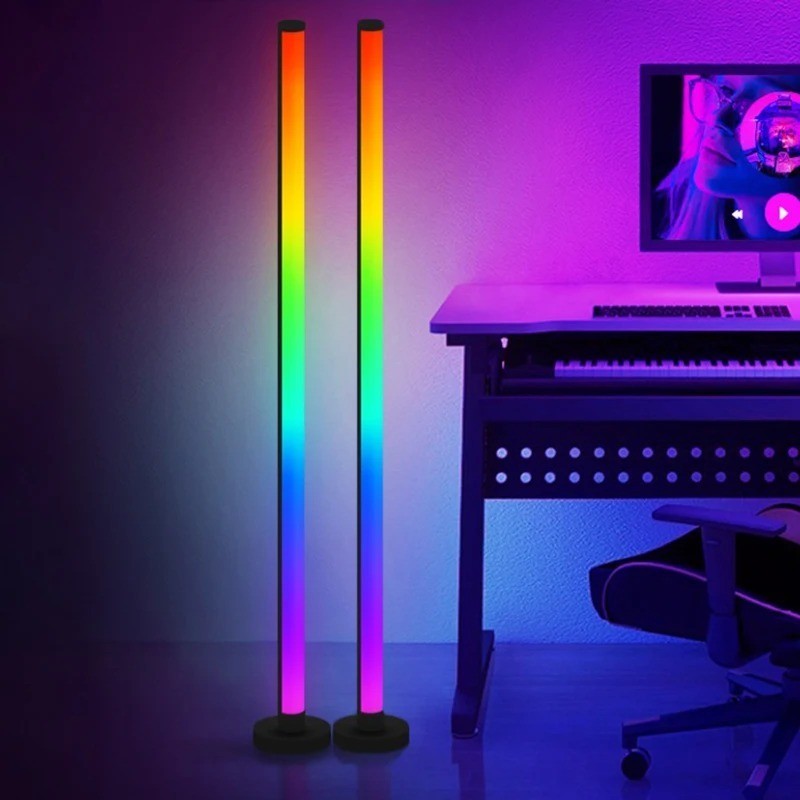Smart RGB Floor Lamp with Music Sync - Modern Mood Lighting