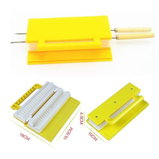 BBQ Meat String Machine Barbecue Skewer Tools Portable Tofu Skewer Kebab Maker Box Machine Grill Kitchen Accessories