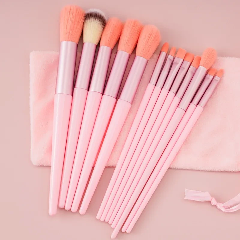 13Pcs Makeup Brush Set: Concealer, Blush, Powder, Eyeshadow, Highlighter, Foundation Brushes, Beauty Tools