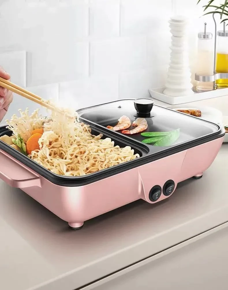 Student dormitory pan roast-shabu one pan frying pan